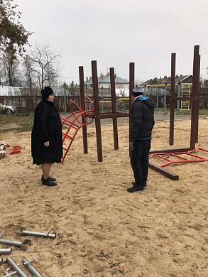 В Кукарино установили новую детскую площадку